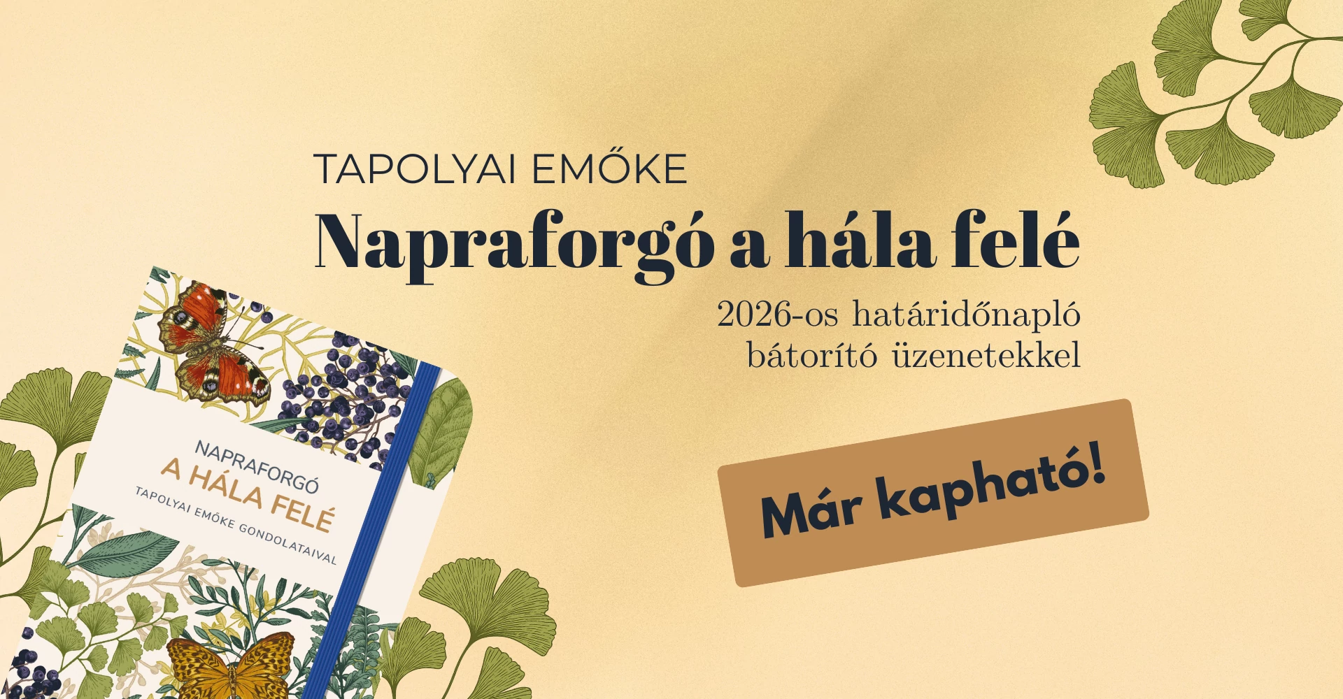 Megérkezett Tapolyai Emőke határidőnaplója!