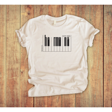 Hermons zongorabillentyű – Uniszex póló – Hermons