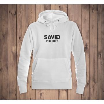 „Saved in Christ” – női kapucnis pulóver – 6 színben