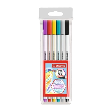 Ecsetfilc – Stabilo Pen 68 Brush – 6 db-os készlet