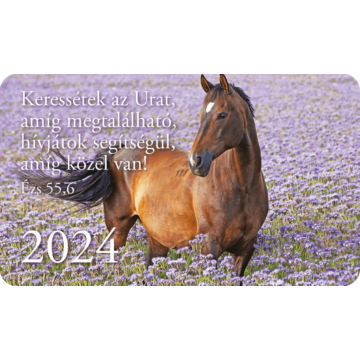 Kártyanaptár csomag 2024 (34) – Keressétek az Urat, amíg megtalálható... (ló)