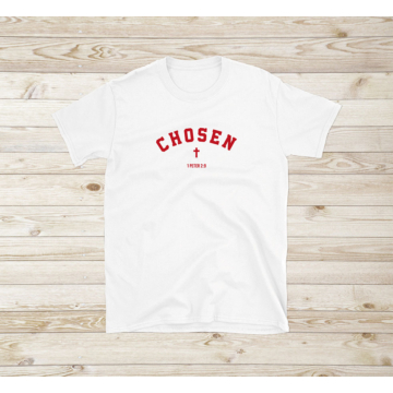 „Chosen” – keresztminta – uniszex póló – 5 színben