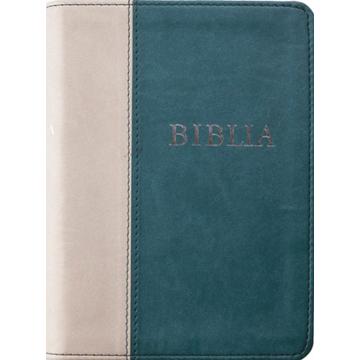 Biblia, revideált új fordítás, puhatáblás, varrott (szürke-zöld)