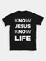 Kép 1/3 - Know Jesus, Know Life – uniszex póló