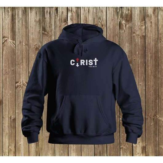 „CHRIST” – Uniszex kapucnis pulóver – 4 színben