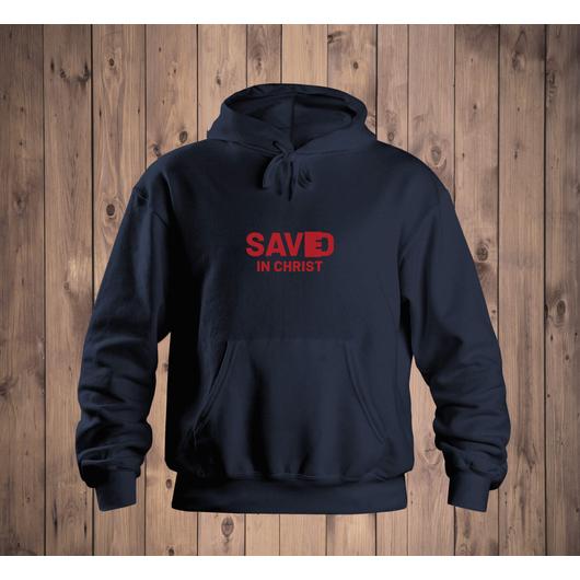 „Saved in Christ” – Uniszex kapucnis pulóver – 5 színben