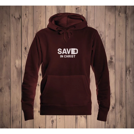 „Saved in Christ” – női kapucnis pulóver – 6 színben