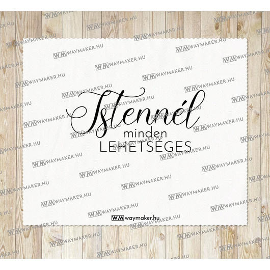 „Istennél minden lehetséges” –  törlőkendő