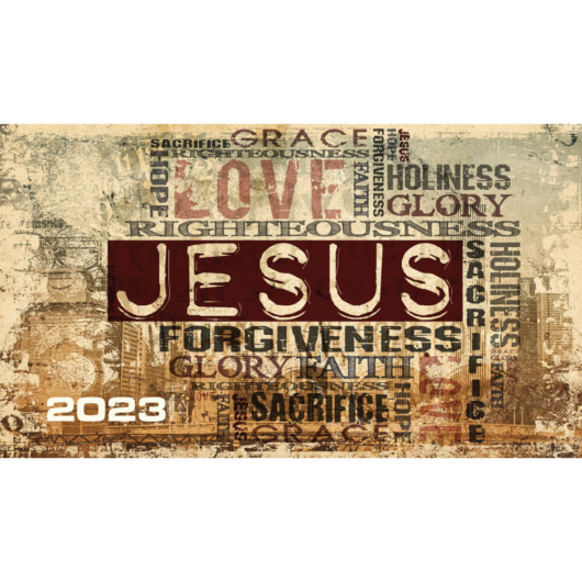 Zsebnaptár 2023 – „Jesus” felirat