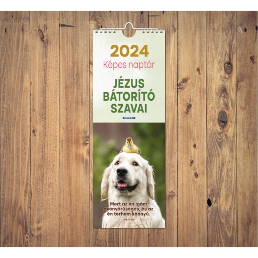 Falinaptár 2024 – képeslapos, spirál – Jézus bátorító szavai