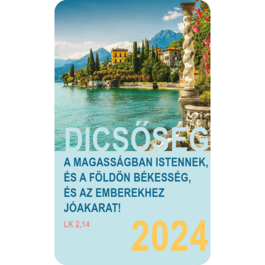 Kártyanaptár csomag 2024 (37) – Dicsőség a magasságban Istennek... (mediterrán part)
