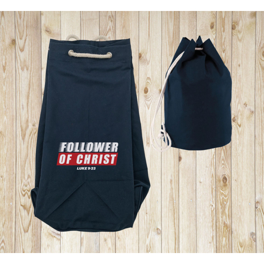 „Follower of Christ” – tengerész stílusú vászontáska