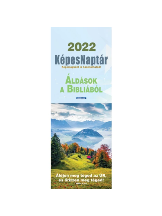 Naptár – képesnaptár, 2022 – álló – Áldások a Bibliából