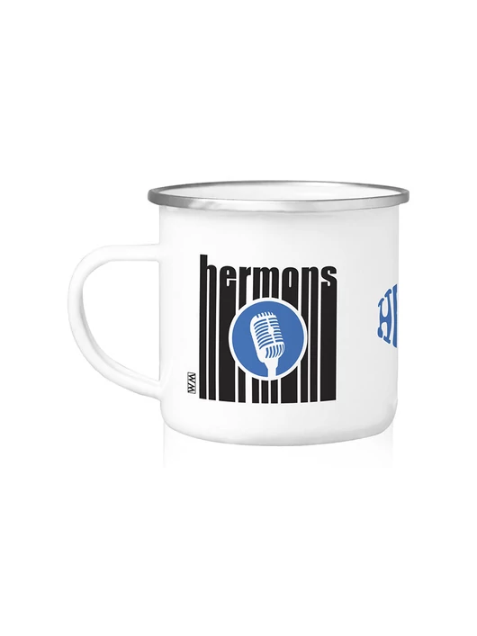 Zománcos bögre – Hermons-hal – fekete csíkos – Hermons