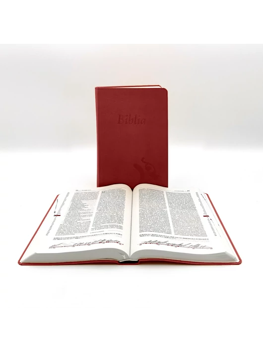 Nagyméretű, varrott, bordó Károli-Biblia 2.0