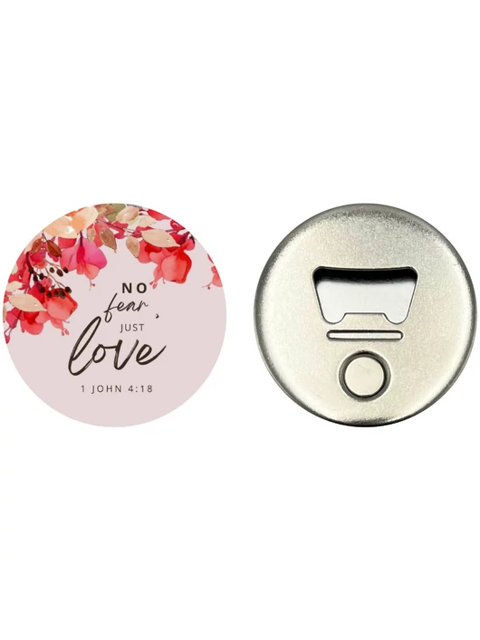 No fear, just love – Hűtőmágnes üvegnyitóval