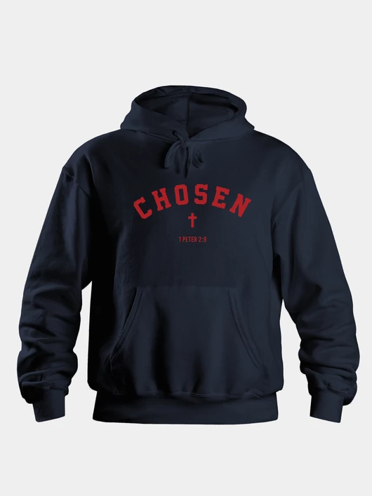 „Chosen” – keresztminta – Uniszex kapucnis pulóver – 6 színben