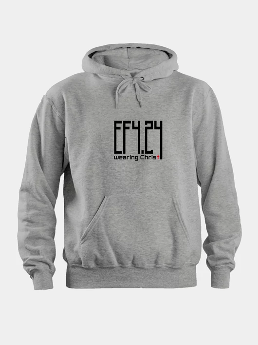 „Ef 4.24 Wearing Christ” – Uniszex kapucnis pulóver – 4 színben