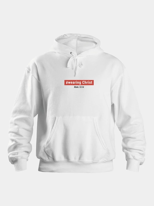 „#wearing Christ” – Uniszex kapucnis pulóver – 5 színben