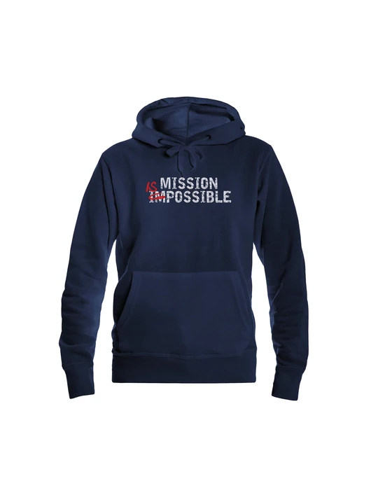 „MISSION IS POSSIBLE” – Női kapucnis pulóver – 5 színben