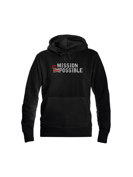 „MISSION IS POSSIBLE” – Női kapucnis pulóver – 5 színben