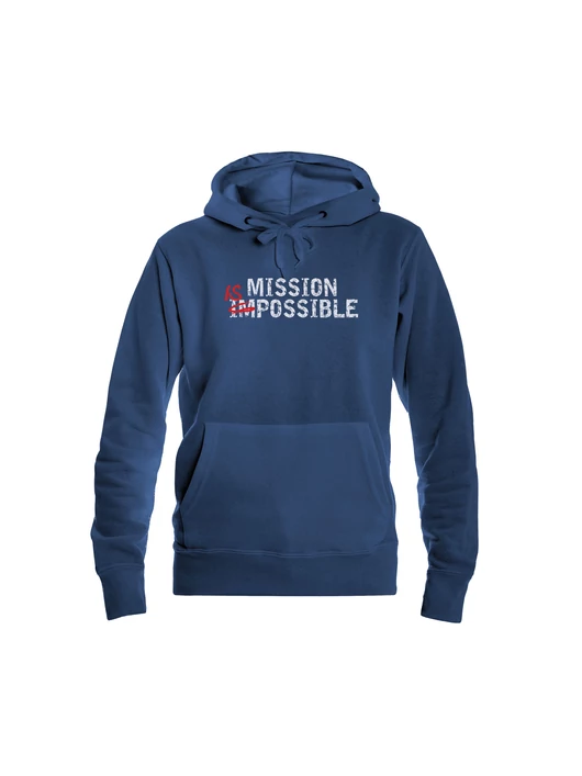 „MISSION IS POSSIBLE” – Női kapucnis pulóver – 5 színben