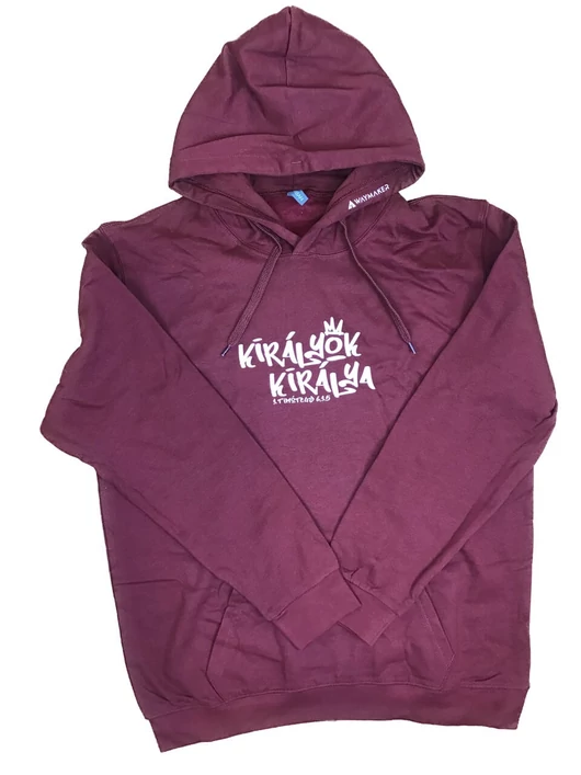 „Királyok Királya” – Uniszex kapucnis pulóver – L-es méret