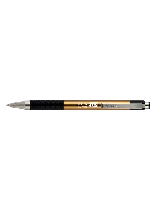 Golyóstoll kék tintával – Zebra F-301A, BP 0,7 mm – Arany
