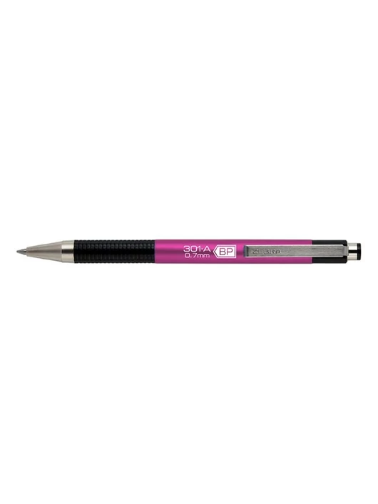 Golyóstoll kék tintával – Zebra F-301A, BP 0,7 mm – Rózsaszín