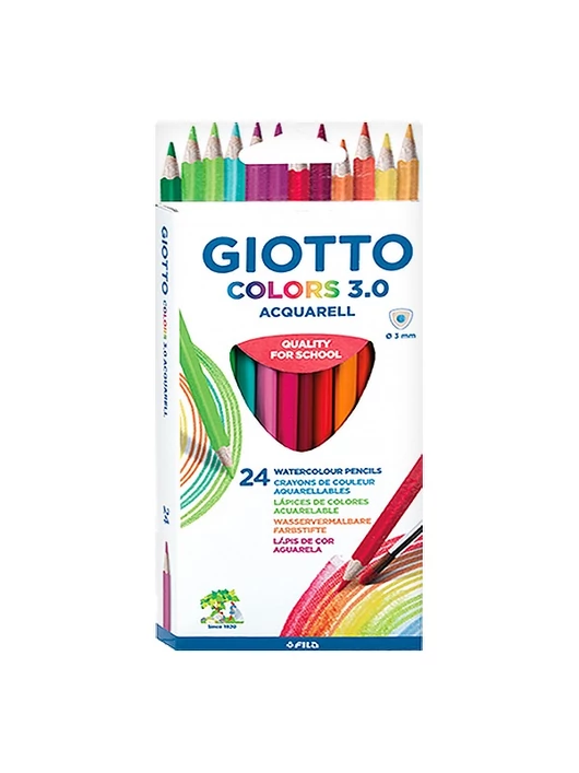 Színes ceruza – Giotto Colors 3.0 acquarell, háromszögletű, 24 db/készlet