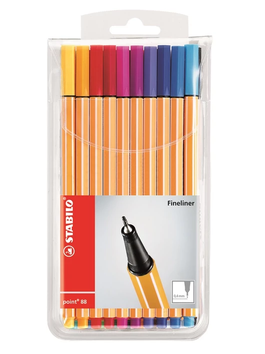 Tűfilc – Stabilo Point 88 – 0,4 mm, 20 db-os készlet
