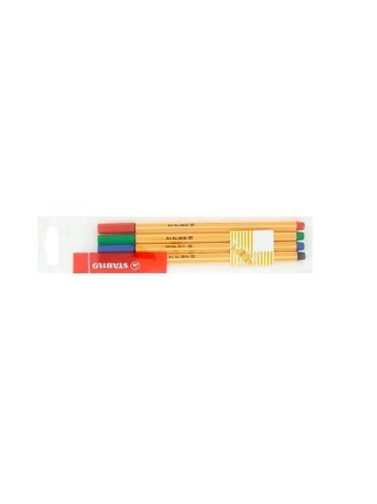 Tűfilc – Stabilo Point 88 – 0,4 mm, 4 db-os készlet