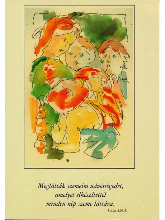 Meglátták szemeim üdvösségedet... (karácsony) – Képeslap csomag (KE-202)