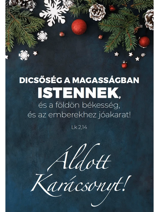 Dicsőség a magasságban Istennek... – Karácsonyi képeslap csomag