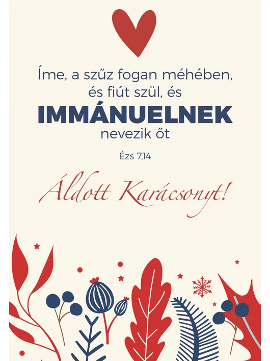 Íme, a szűz fogan méhében... – Karácsonyi képeslap csomag
