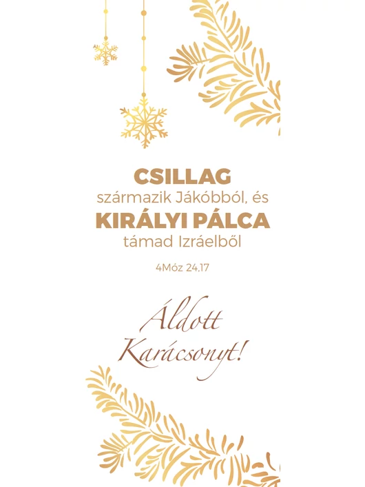Csillag származik Jákóbból... – Karácsonyi könyvjelző csomag