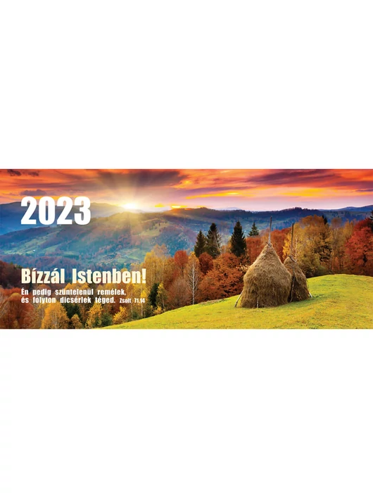 Asztali naptár 2023 – Bízzál Istenben!