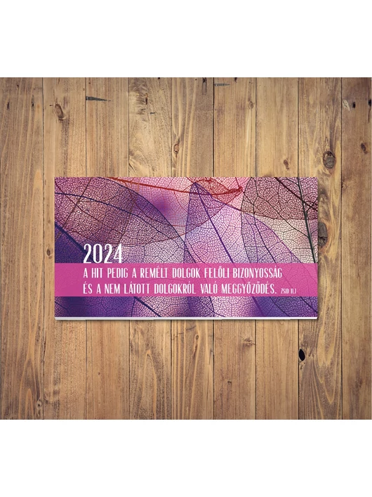 Zsebnaptár 2024 – levél