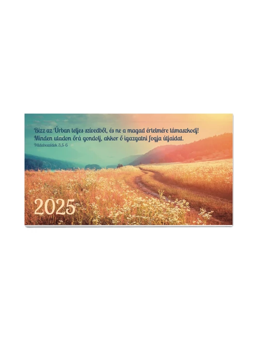 Zsebnaptár 2025 – út