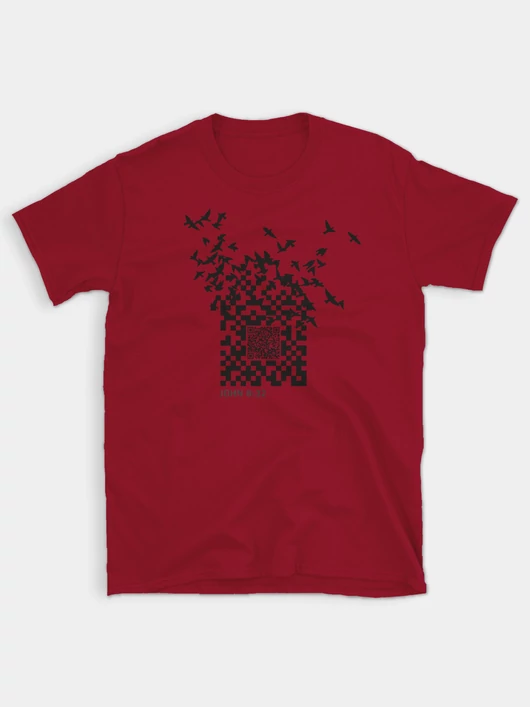 QR-kód – uniszex póló – 2 színben