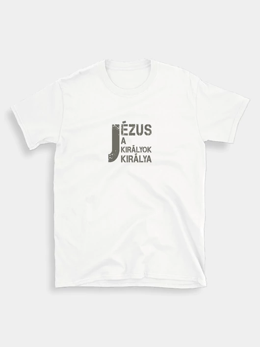 „Jézus a királyok királya” – Uniszex póló – 2 színben