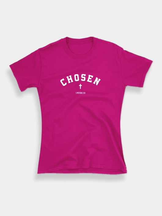 „Chosen” – keresztminta – női póló – 5 színben