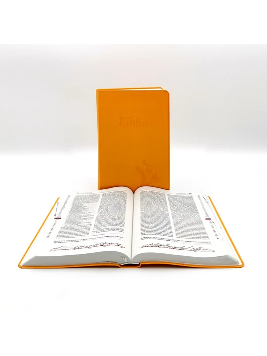 Nagyméretű, varrott, sárga Károli-Biblia 2.0