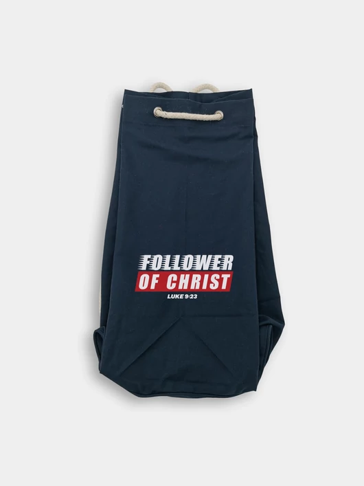 „Follower of Christ” – tengerész stílusú vászontáska