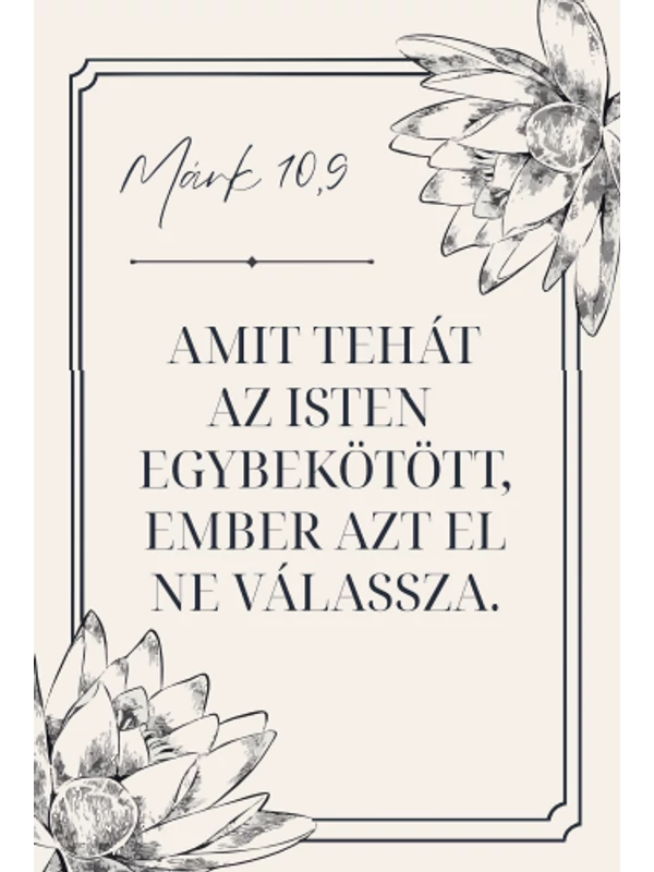 Amit tehát az Isten egybekötött – minikártya csomag (10 db)