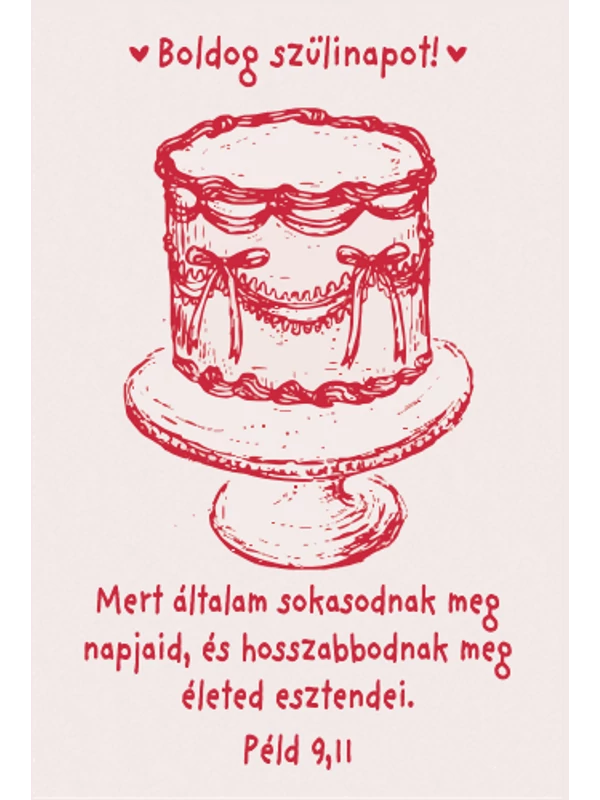 Mert általam sokasodnak meg napjaid – minikártya csomag (10 db) – születésnap