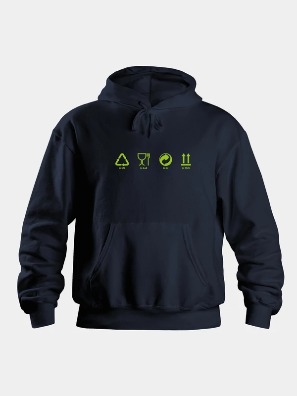 Csomagolásikonok – uniszex kapucnis pulóver