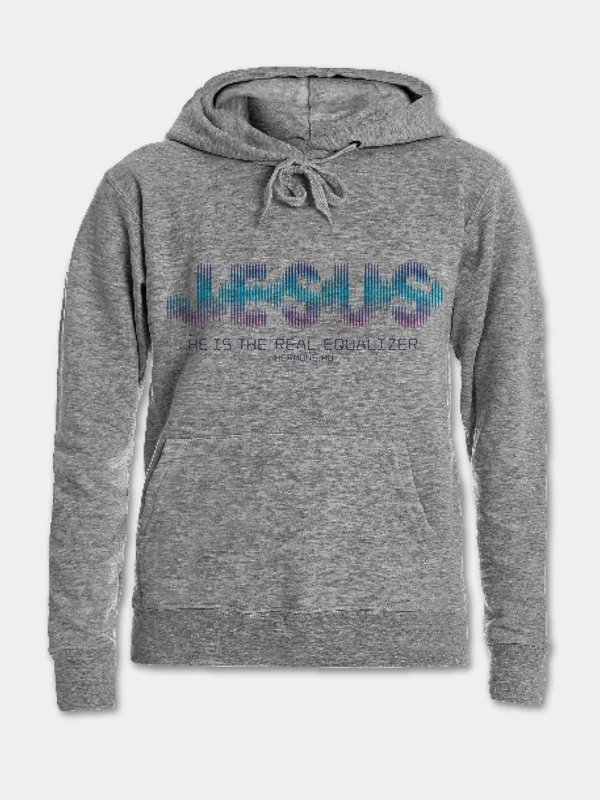 He is the real equaliser – női kapucnis pulóver