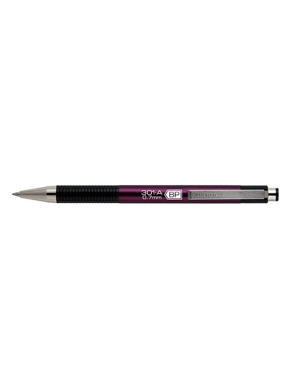 Golyóstoll kék tintával – Zebra F-301A, BP 0,7 mm – Bordó