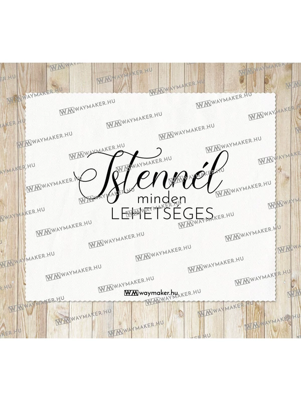 „Istennél minden lehetséges” –  törlőkendő